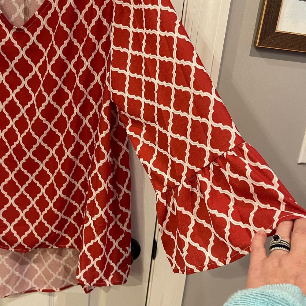 Red Tunic Top - Picture 6 of 6